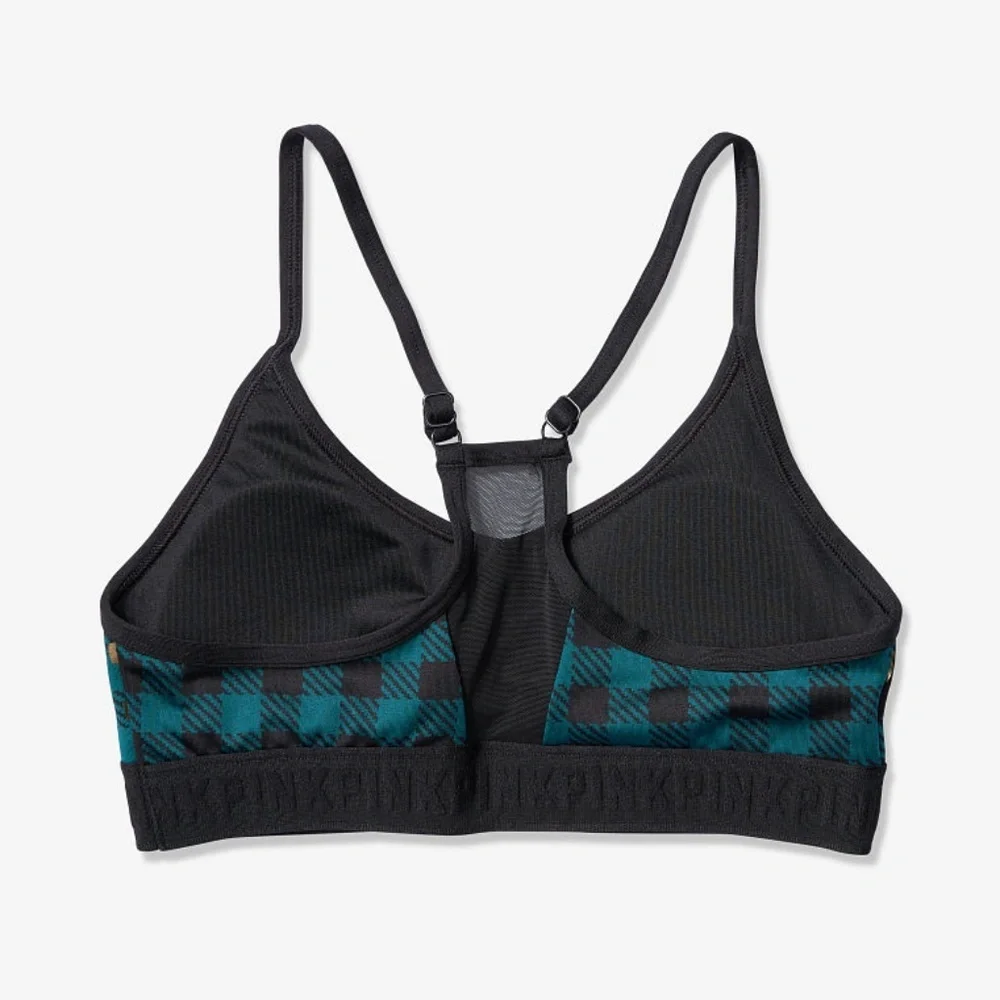NWT Victoria's Secret Pink: Rare 🔥XS/SM Green & Gold Ultimate Sports Workout Bra - Picture 5 of 7